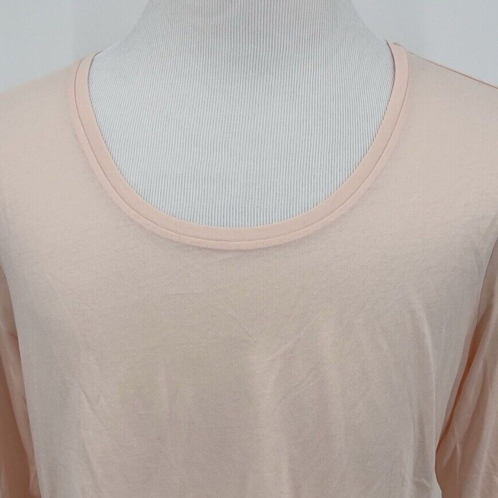 Ann Taylor Women's Activewear Tee T-Shirt XL Extra Large Scoop Neck Solid